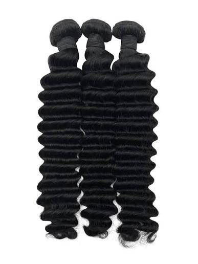 Brazilian Raw deep wave bundles, 100% raw hair
